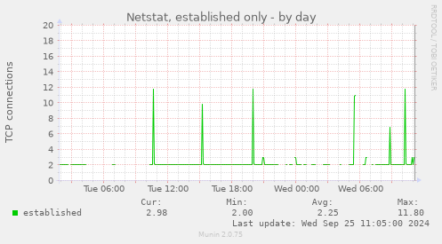 Netstat, established only